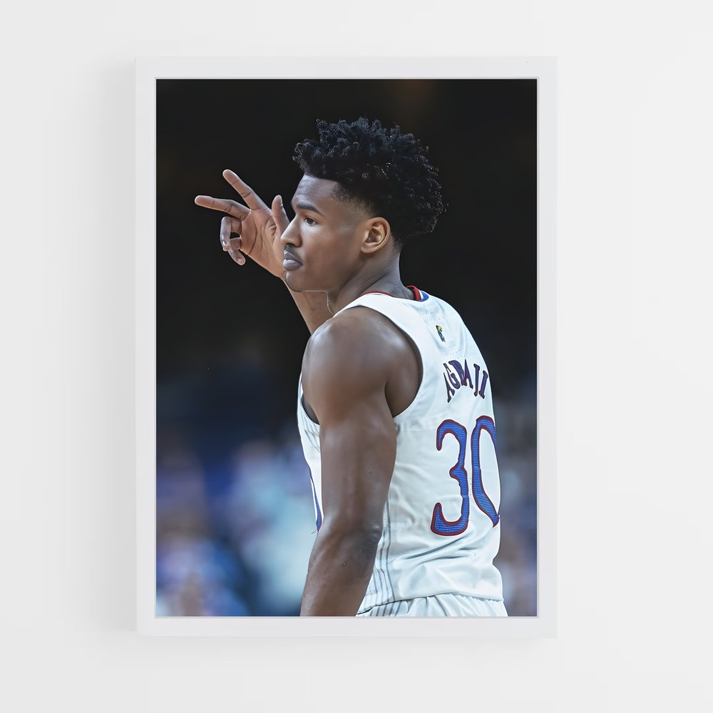 Poster Ochai agbaji – affiche Basketball (vue 3)
